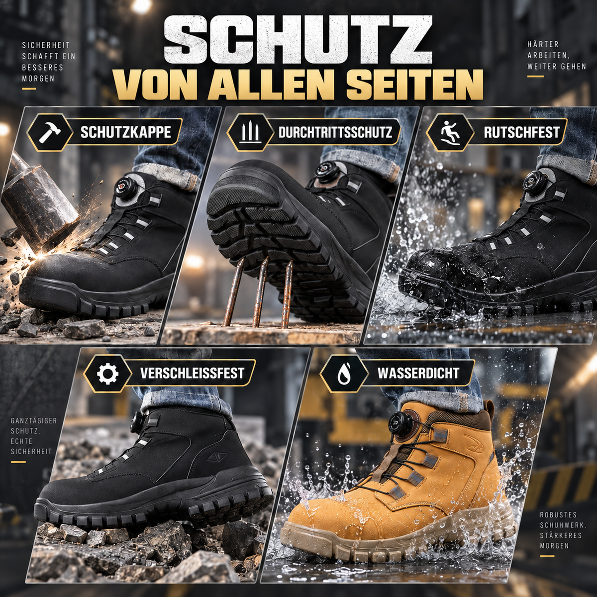 TerraVey | FortiStride Knöchelhohe Sicherheitsstiefel
