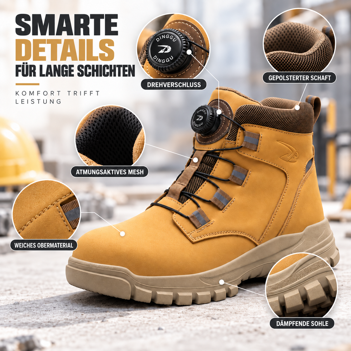 TerraVey | FortiStride Knöchelhohe Sicherheitsstiefel