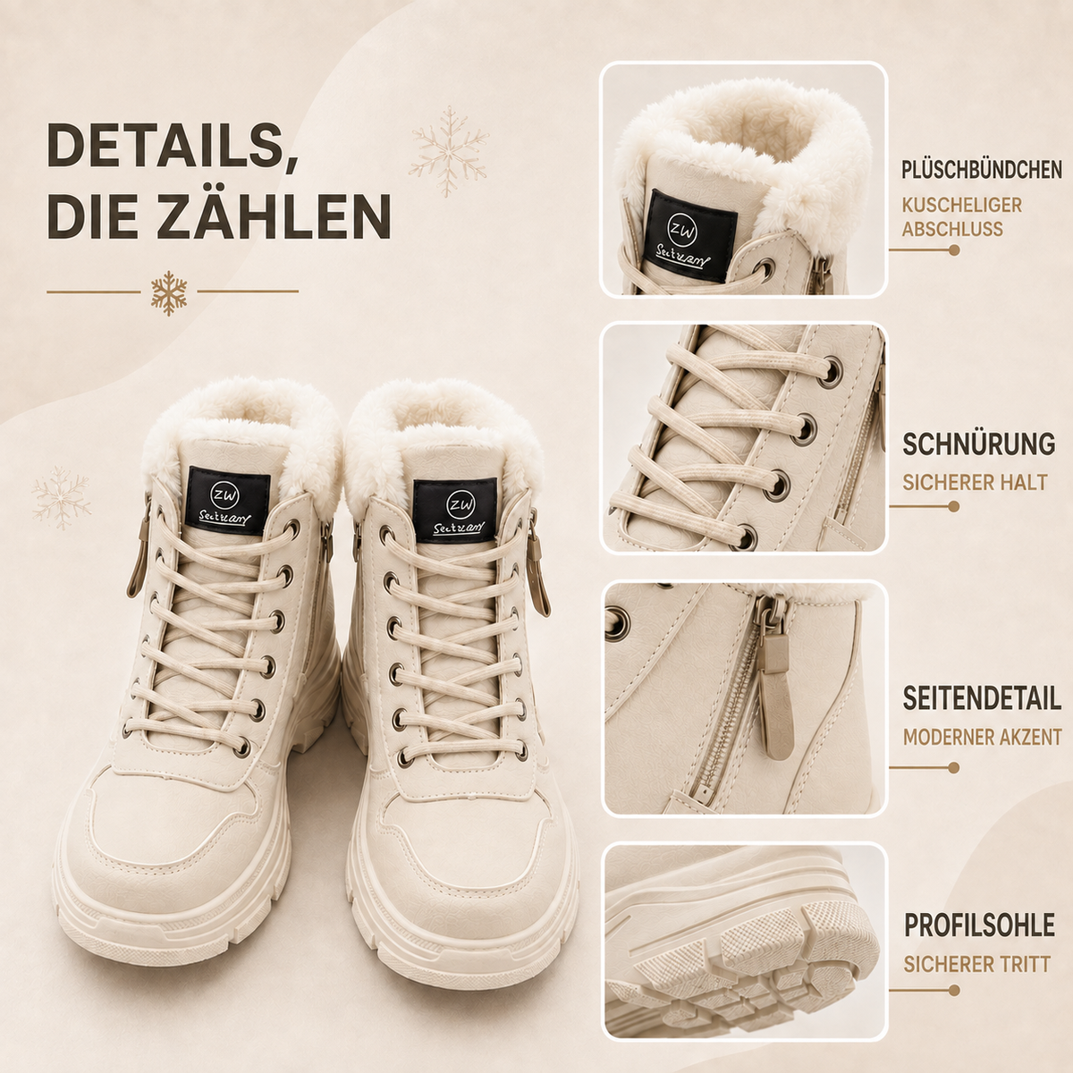 TerraVey | Frostella Knöchelhoher Winterstiefel