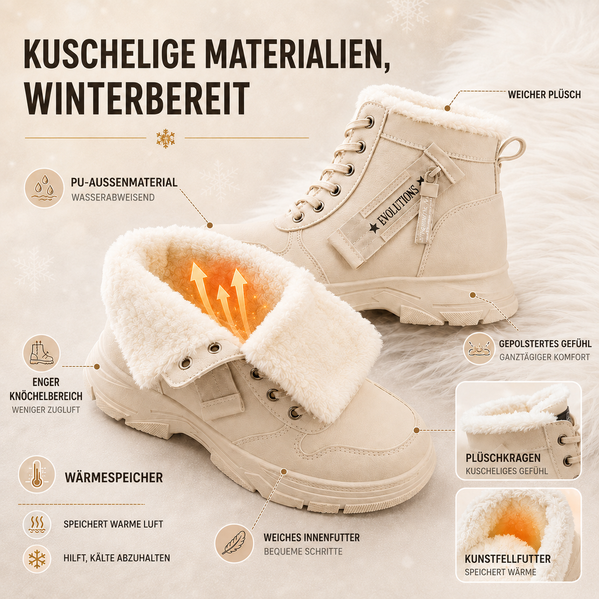 TerraVey | Frostella Knöchelhoher Winterstiefel