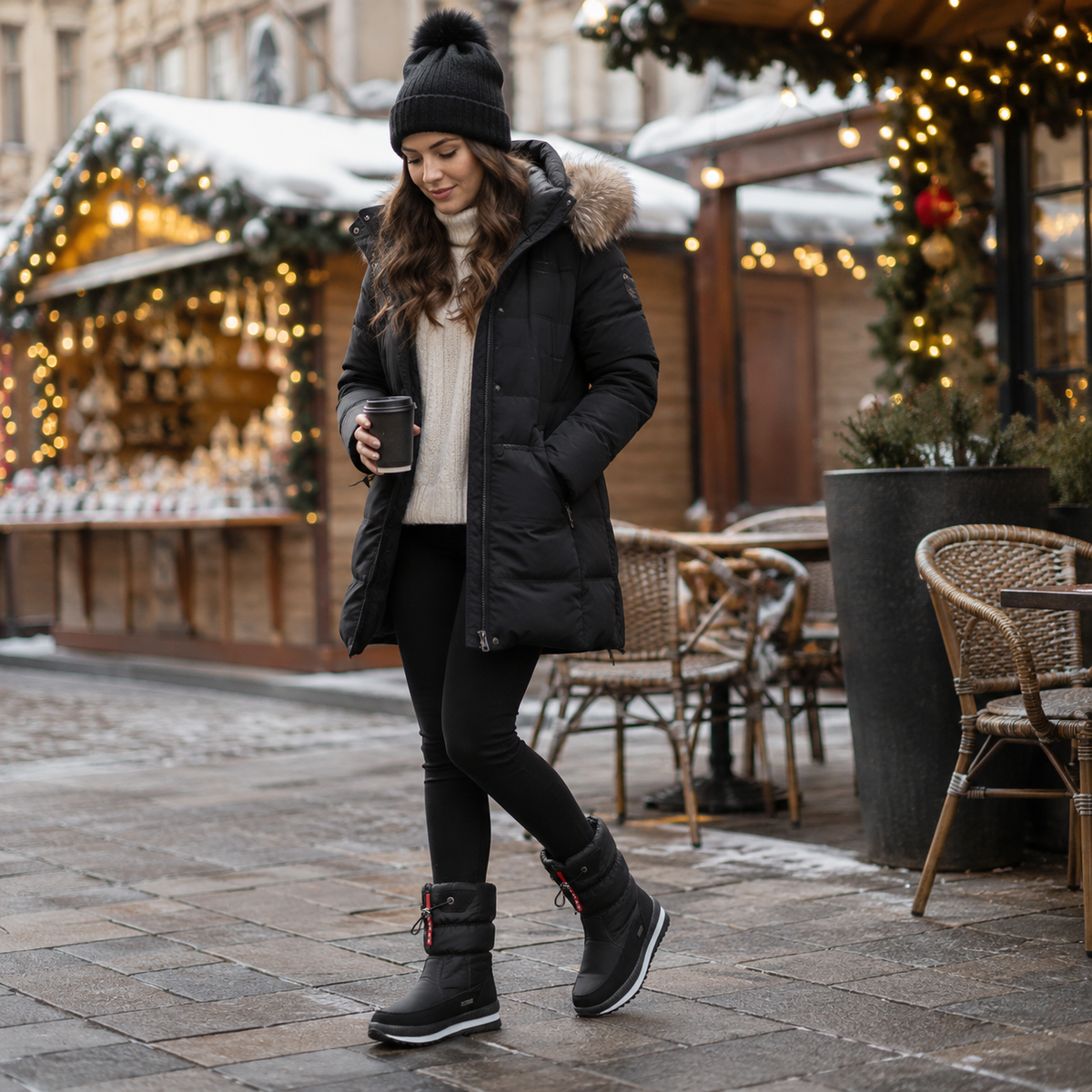 TerraVey | Frozelle Mittelhoch Isolierte Winterstiefel