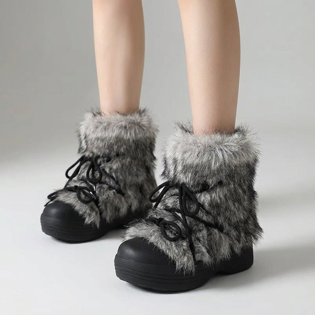 TerraVey | Furavelle Knöchel-Plateau-Schneestiefel