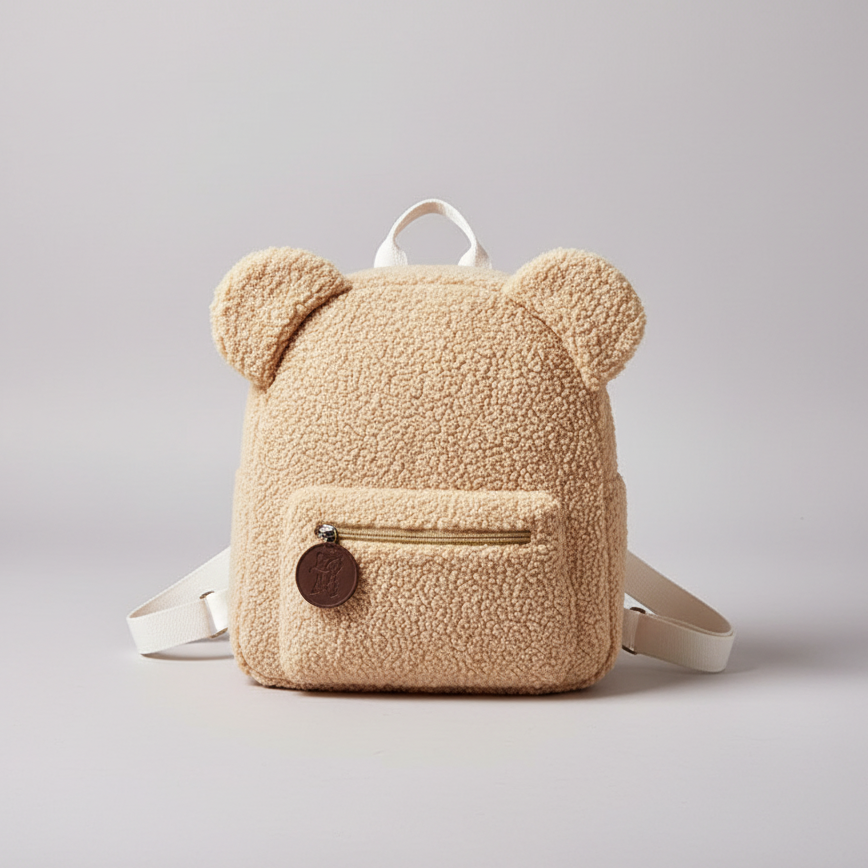 TerraVey | Fuzzaro Kleiner Plüsch-Flanell-Rucksack