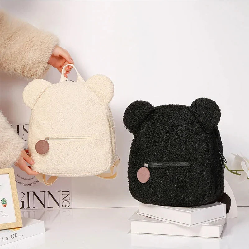 TerraVey | Fuzzaro Kleiner Plüsch-Flanell-Rucksack