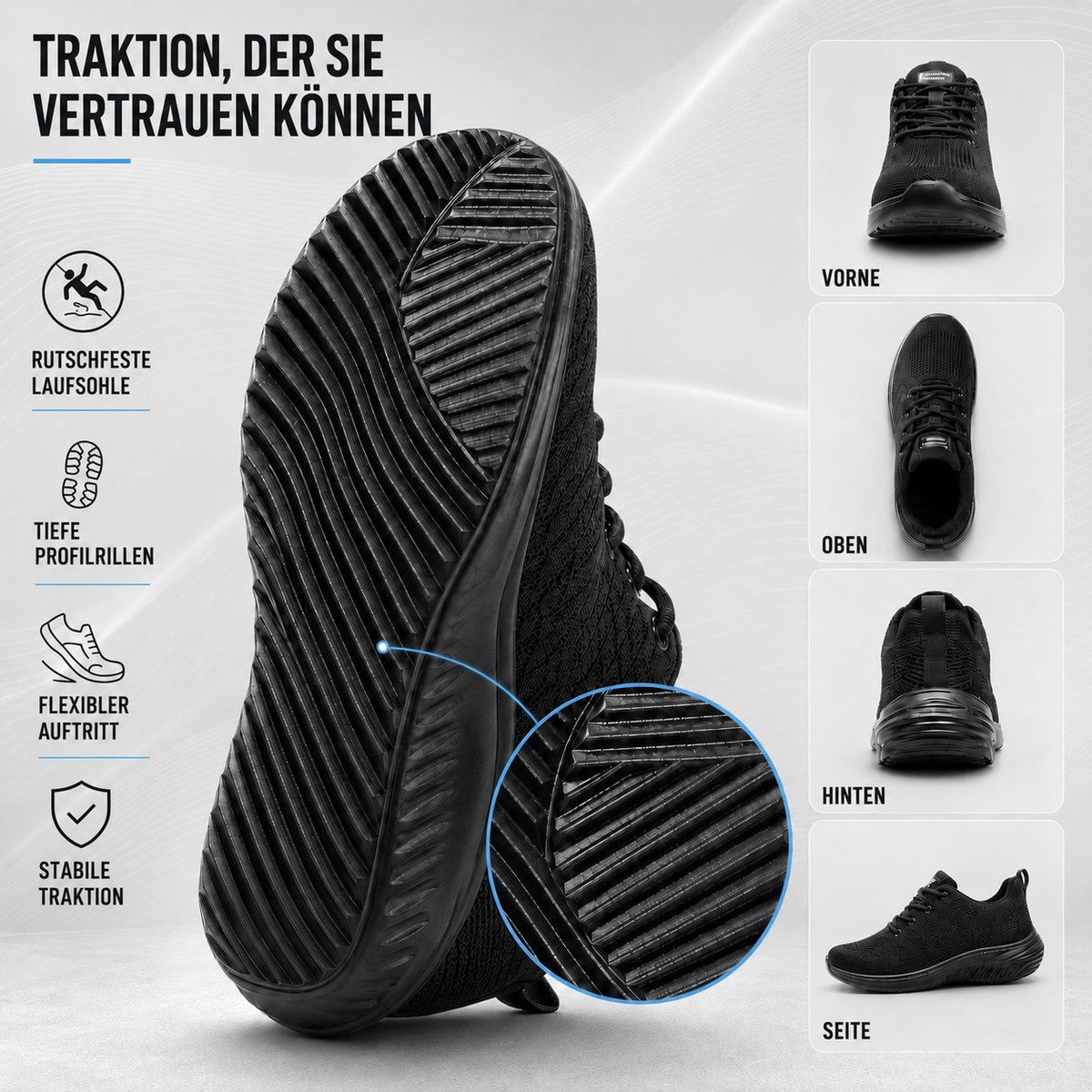 TerraVey | Luxven Leichter Schnürschuh Herren-Trainingsschuh