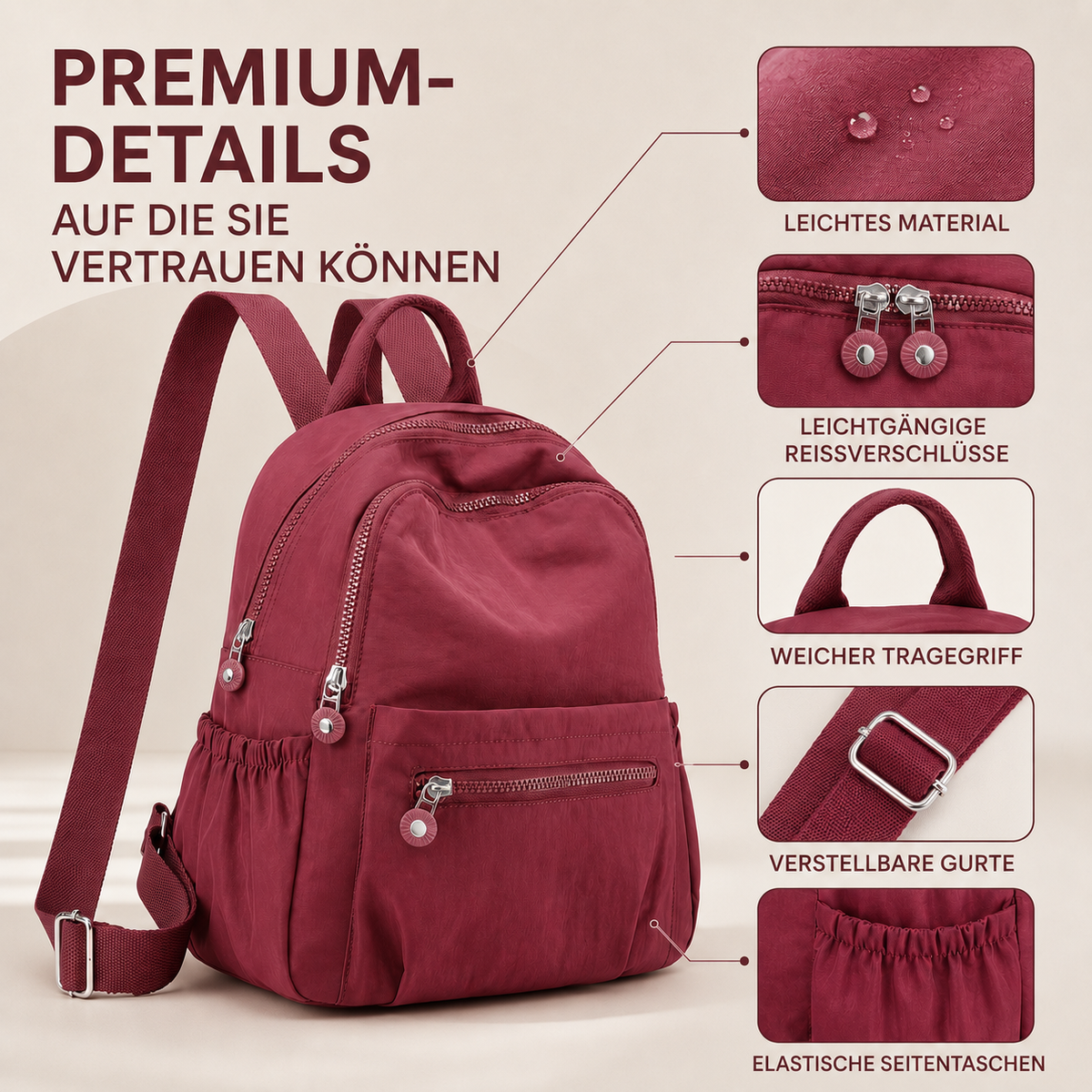 TerraVey | Nomadryx Ultraleichter Nylon-Tagesrucksack
