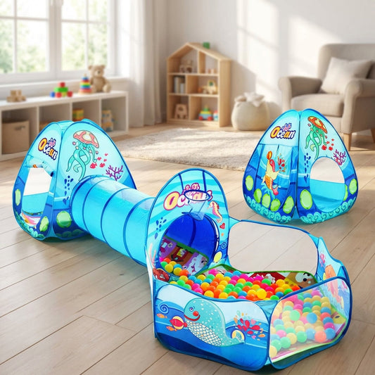 TerraVey | Playqube Faltbares 3-in-1 Spielzelt