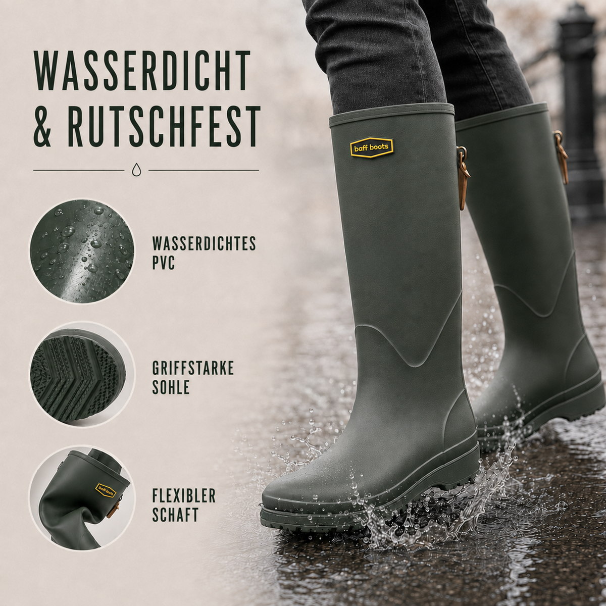 TerraVey | RainVale Hohe Stiefel