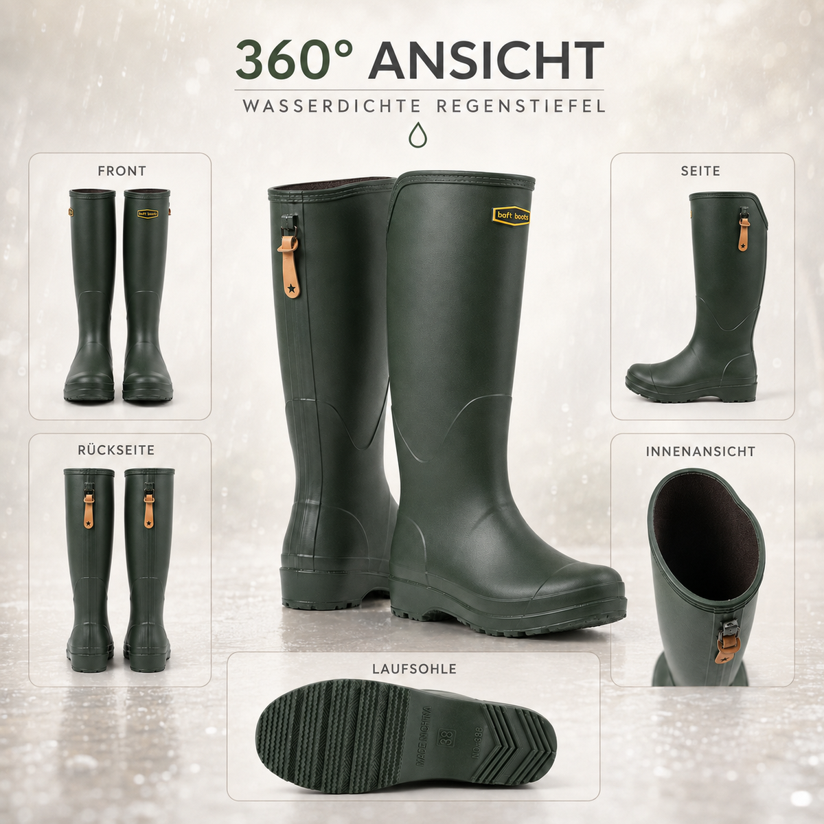 TerraVey | RainVale Hohe Stiefel
