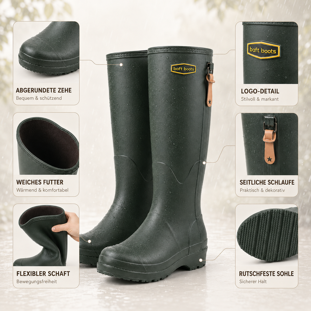 TerraVey | RainVale Hohe Stiefel