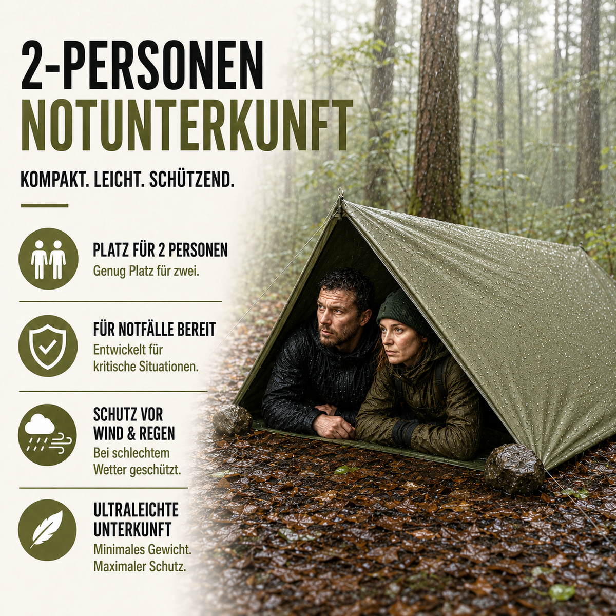 TerraVey | Rescuvia Zwei-Personen-Biwaksack