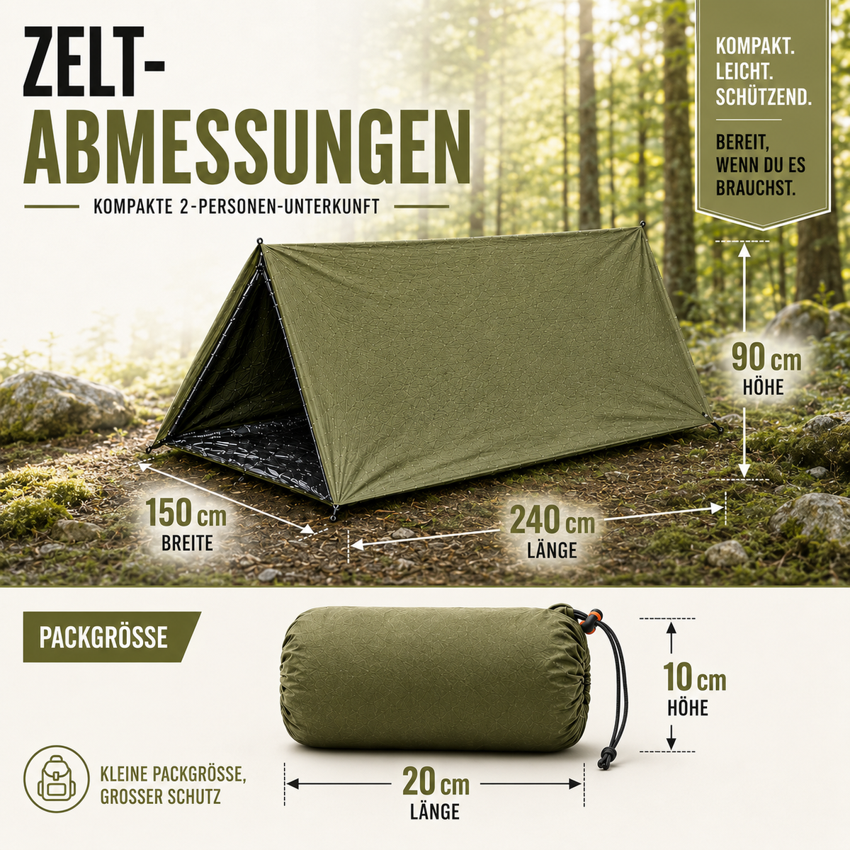 TerraVey | Rescuvia Zwei-Personen-Biwaksack