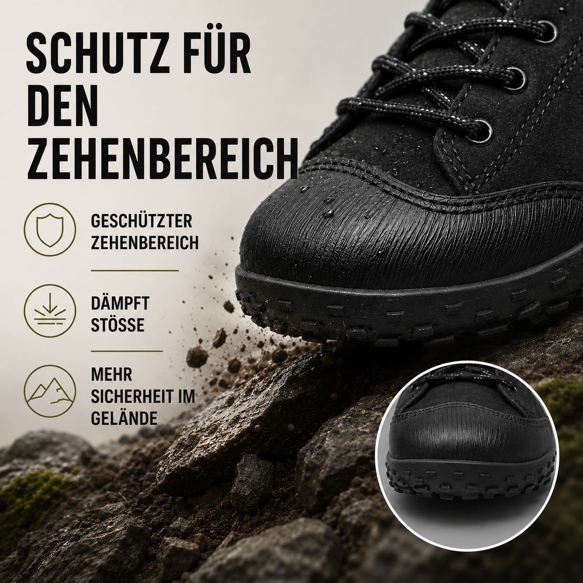 TerraVey | Roamford Wanderschuhe Weitpassform rutschfest
