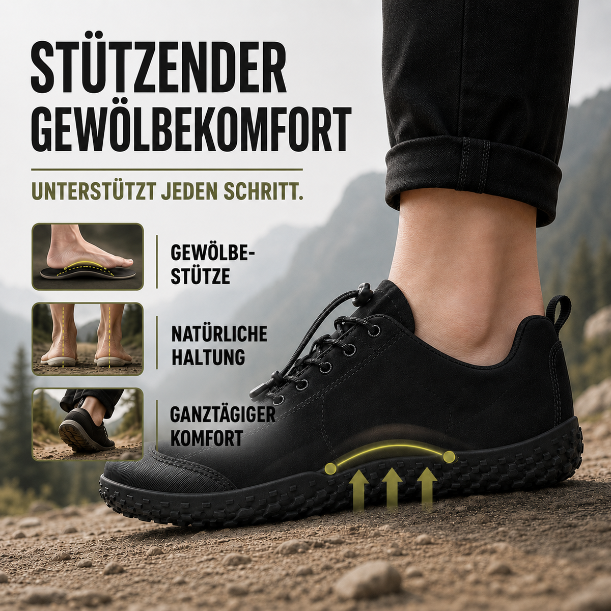 TerraVey | Roamford Wanderschuhe Weitpassform rutschfest