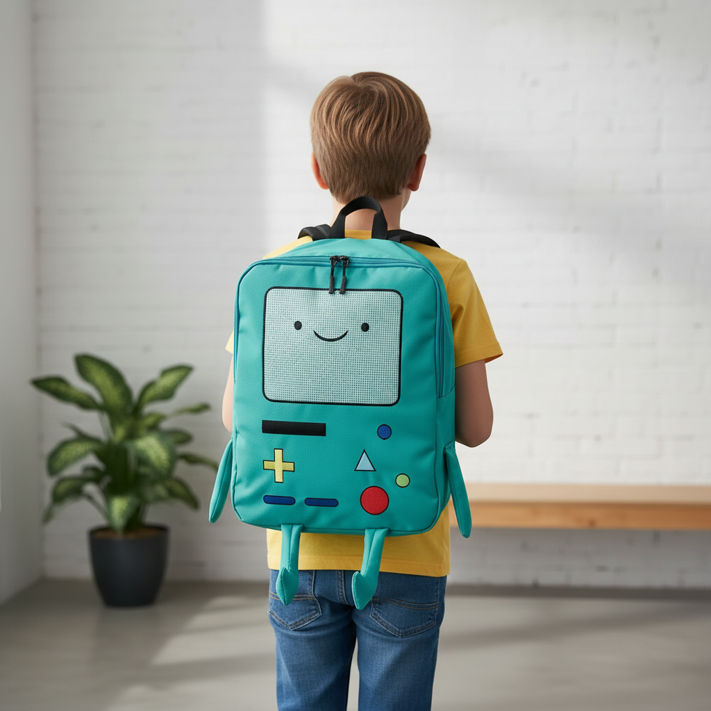 TerraVey | RoboPax Süßer Cartoon-Nylon-Rucksack
