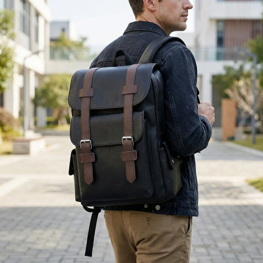 TerraVey | Rovlack Großer Rucksack mit Schnallenverschluss