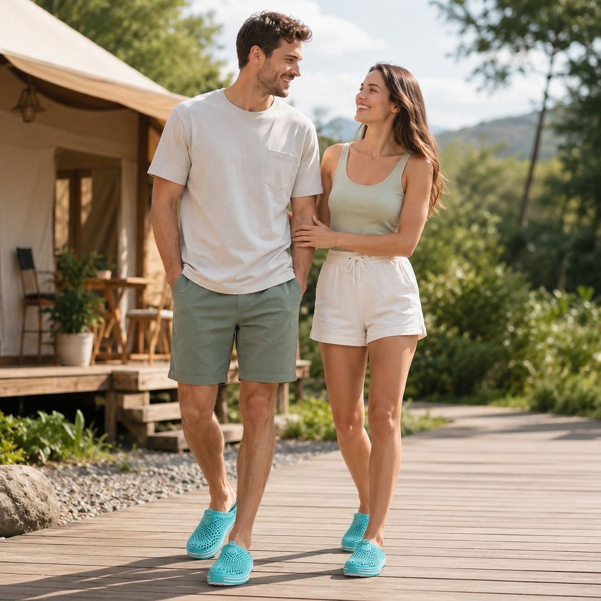 TerraVey | Splashco Hollow-Out Slip-On Wasser-Sandale