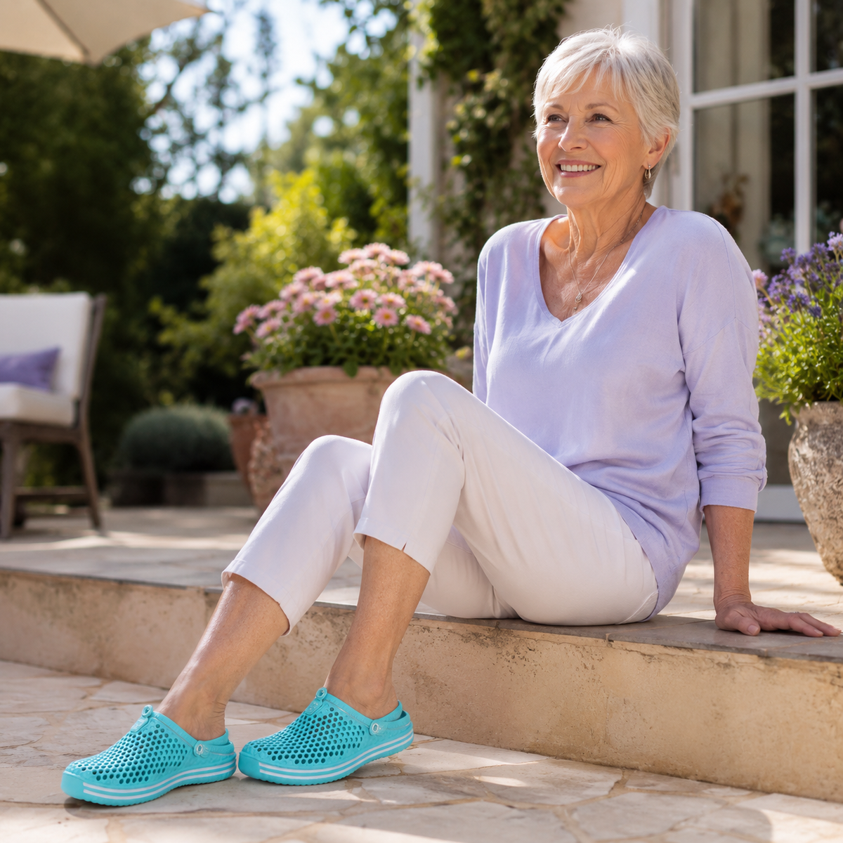 TerraVey | Splashco Hollow-Out Slip-On Wasser-Sandale