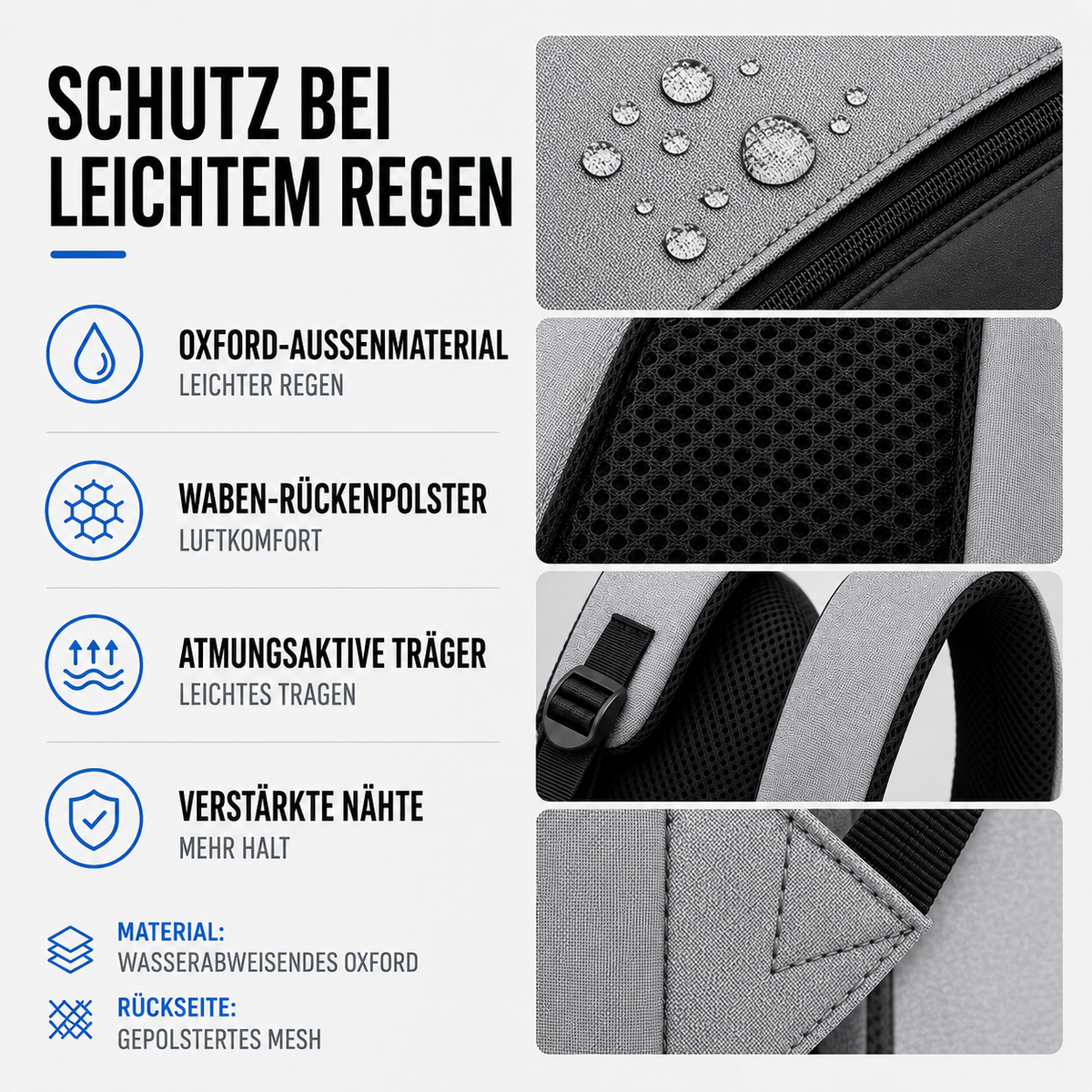 TerraVey | Spritzwassergeschützter Business-Rucksack