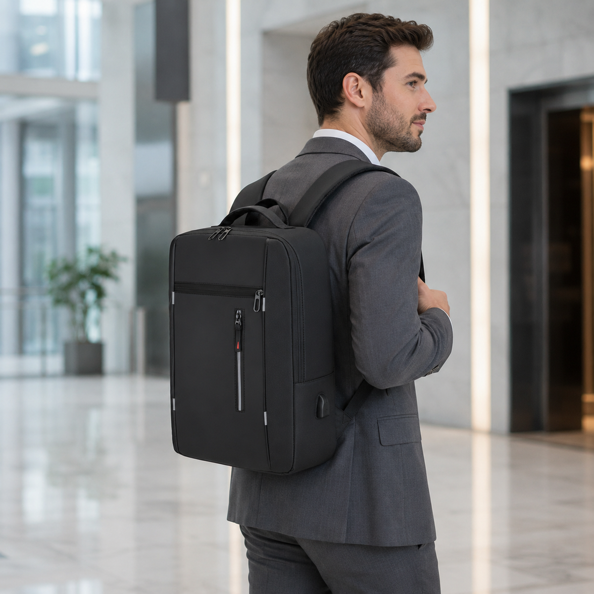 TerraVey | Spritzwassergeschützter Business-Rucksack