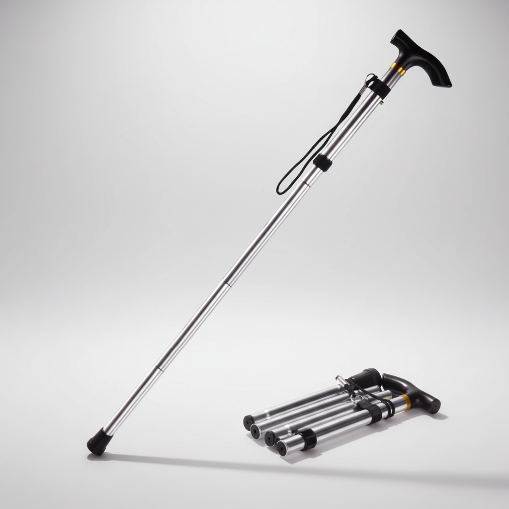 TerraVey | StrideFold Teleskop-Wanderstock klappbar