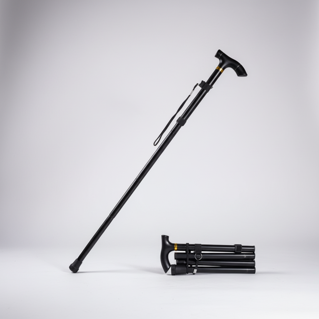 TerraVey | StrideFold Teleskop-Wanderstock klappbar