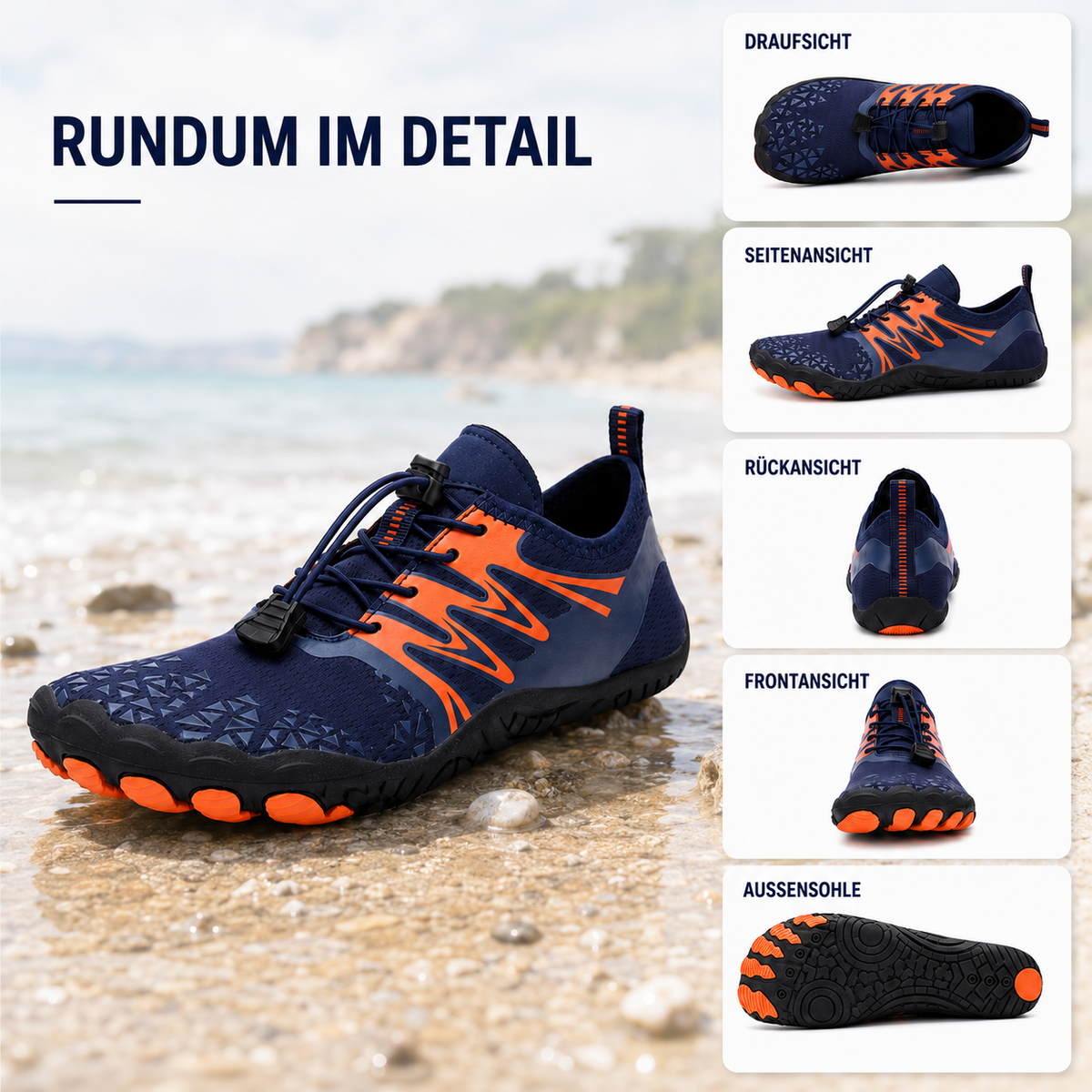 TerraVey | Tidestep Schnelltrocknender Barfuß-Wassersneaker
