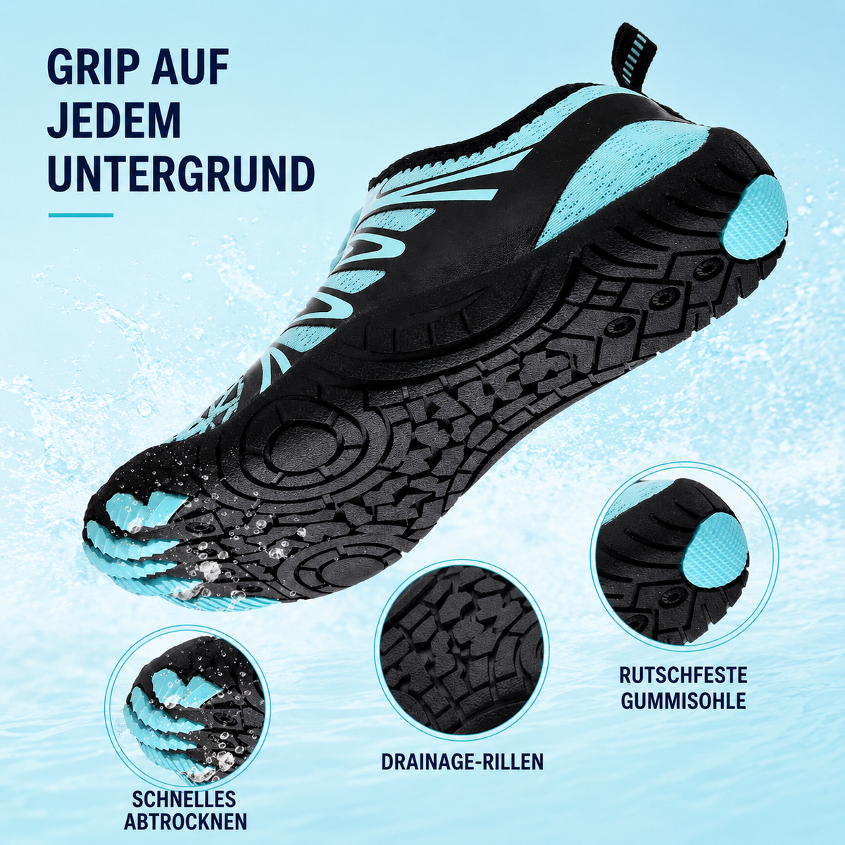 TerraVey | Tidestep Schnelltrocknender Barfuß-Wassersneaker