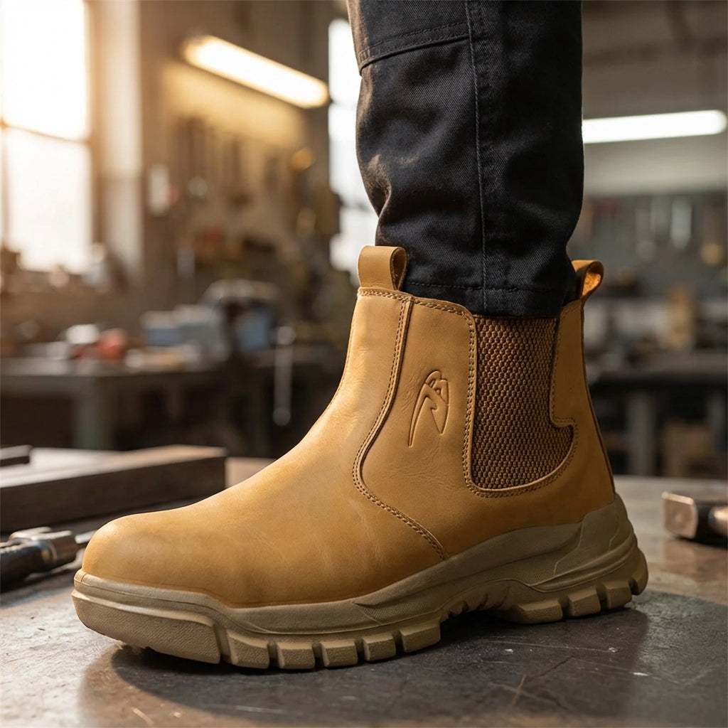 TerraVey | TrailSentri Wasserabweisender Arbeitsstiefel mit Knöchelschutz