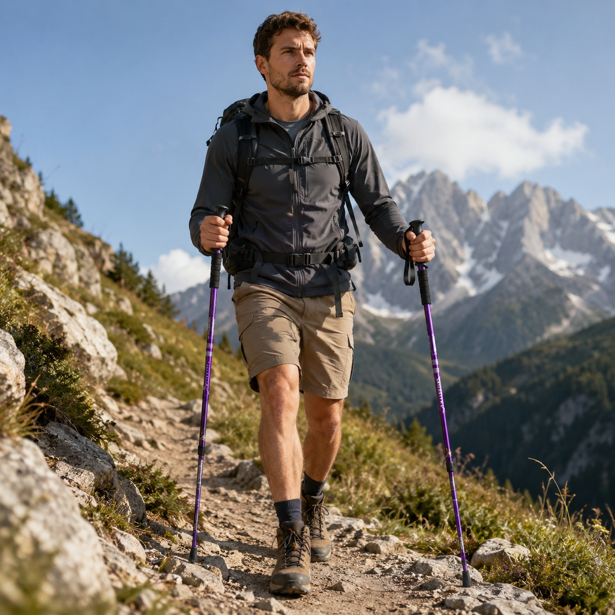 TerraVey | Trailverge Leichte faltbare Trekking-Stöcke