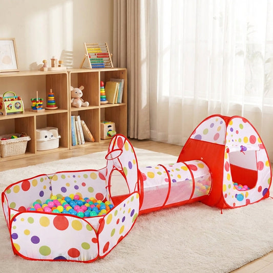TerraVey | Tunnello Faltbares Kinderspielzelt-Set