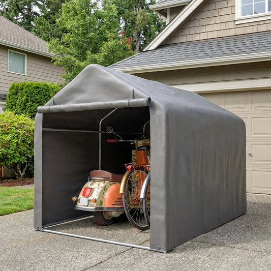 TerraVey | Veloshelter Kompakter Roll-Tor-Unterstand