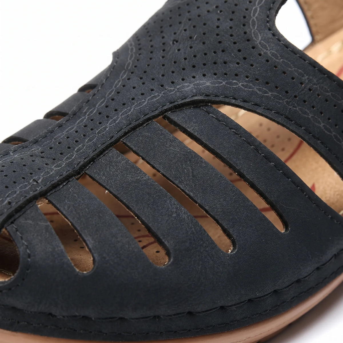 TerraVey | Velsura Damen-Niedrigkeil-Sommersandalen aus PU