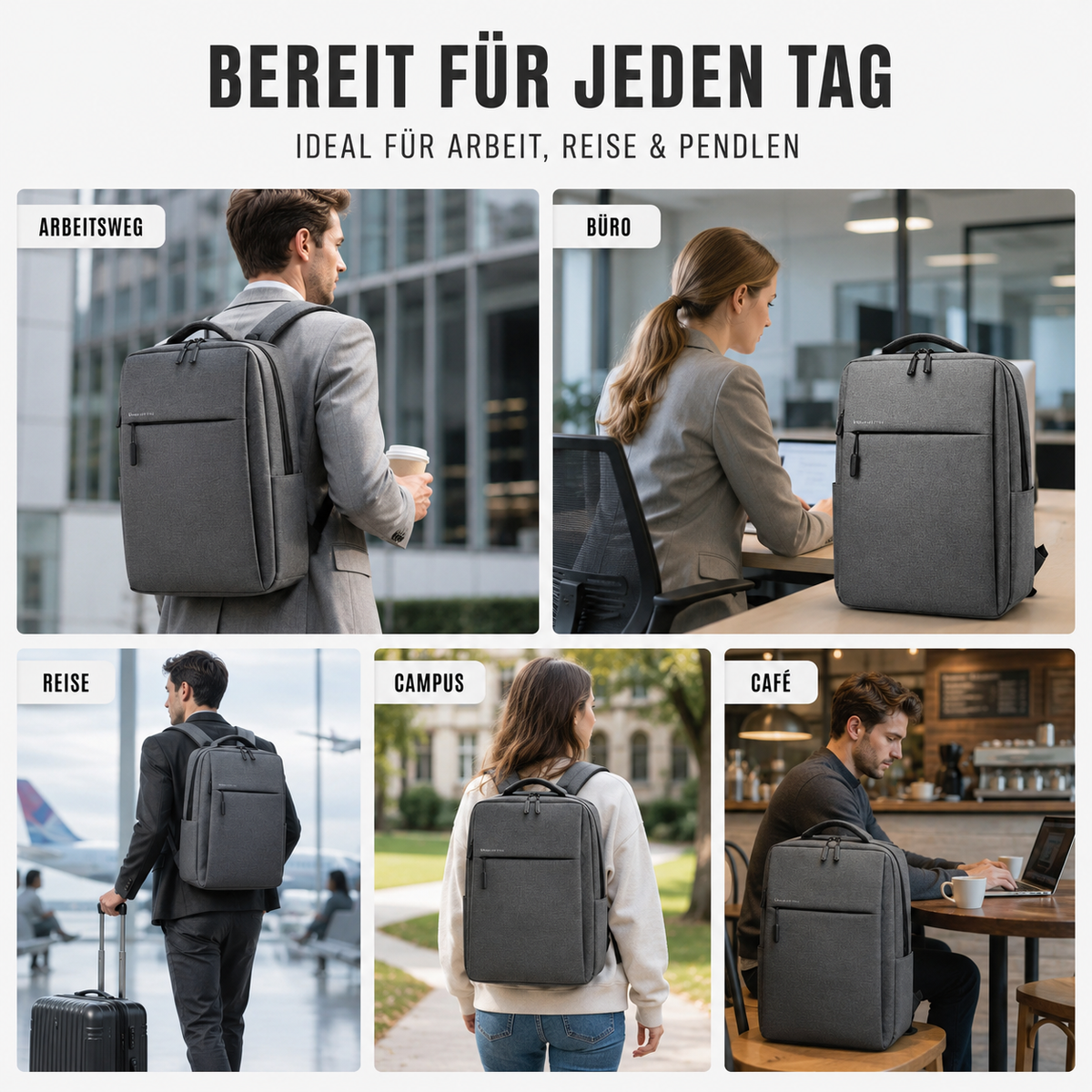 TerraVey | Wasserdichter Laptop-Rucksack