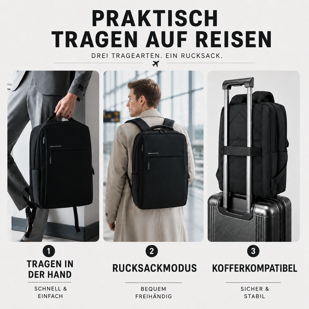 TerraVey | Wasserdichter Laptop-Rucksack