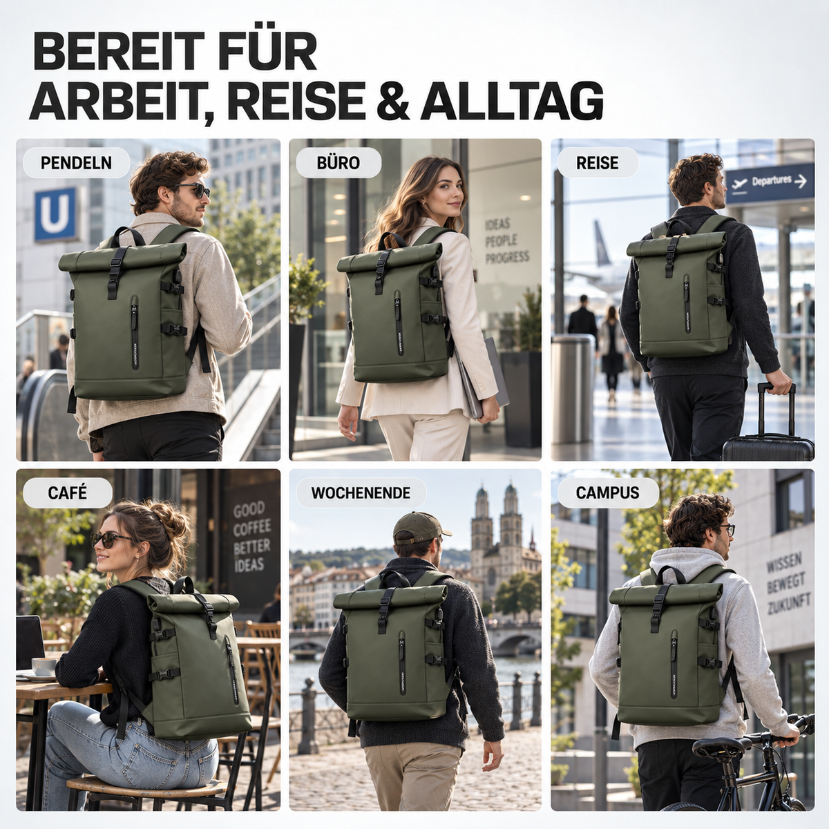 TerraVey | Wayfold Rolltop-Rucksack