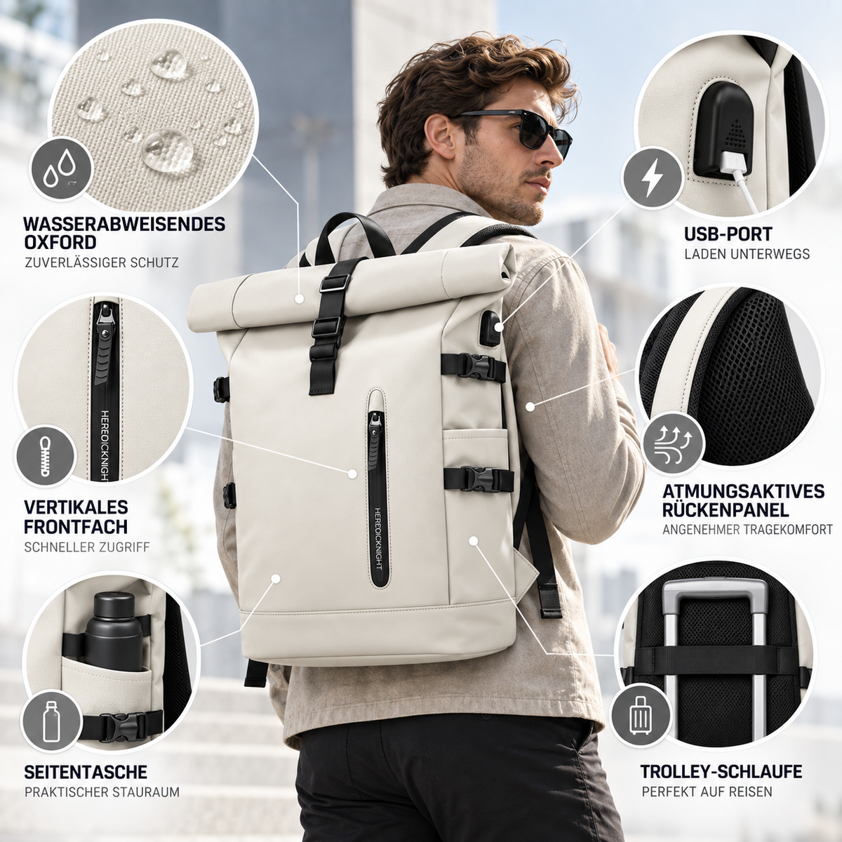 TerraVey | Wayfold Rolltop-Rucksack