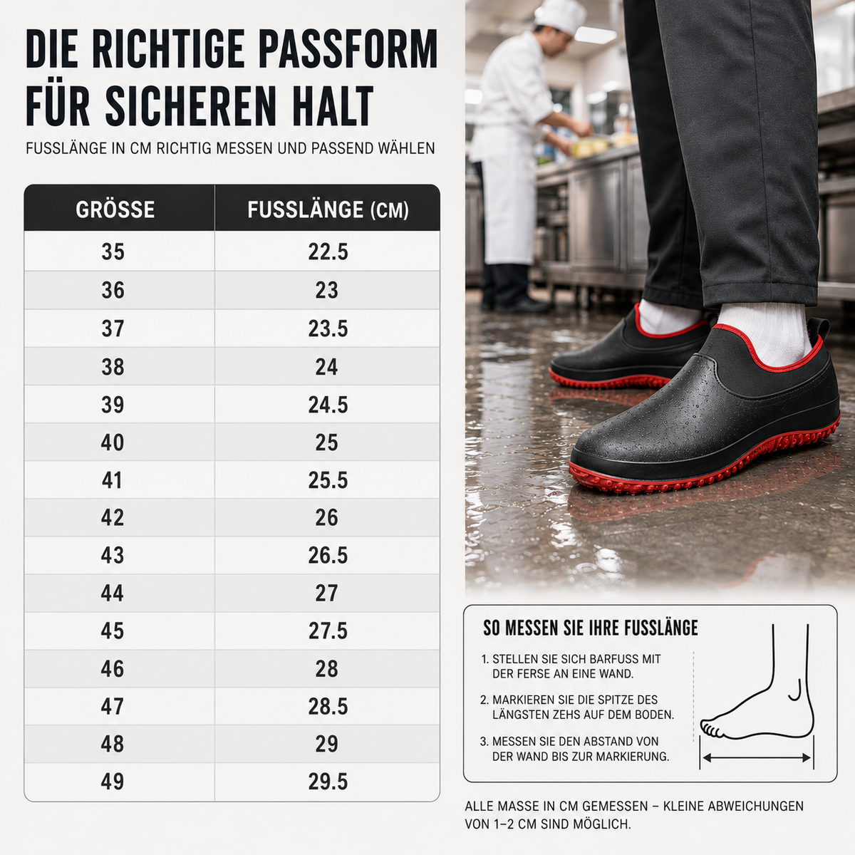Schuhe Arbeit wasserdicht & rutschfest – SlipSafe Workwear