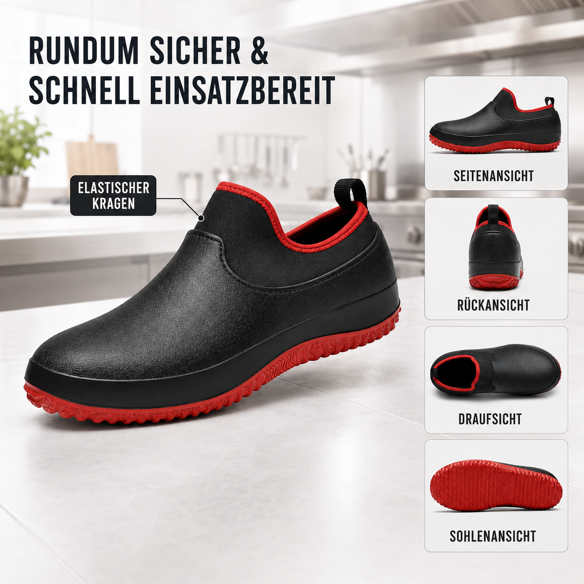 Schuhe Arbeit wasserdicht & rutschfest – SlipSafe Workwear