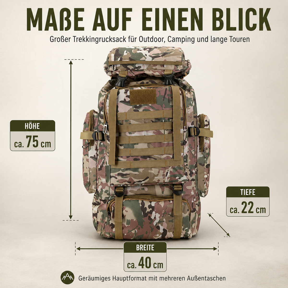 TerraVey | 80-Liter-Trekkingrucksack
