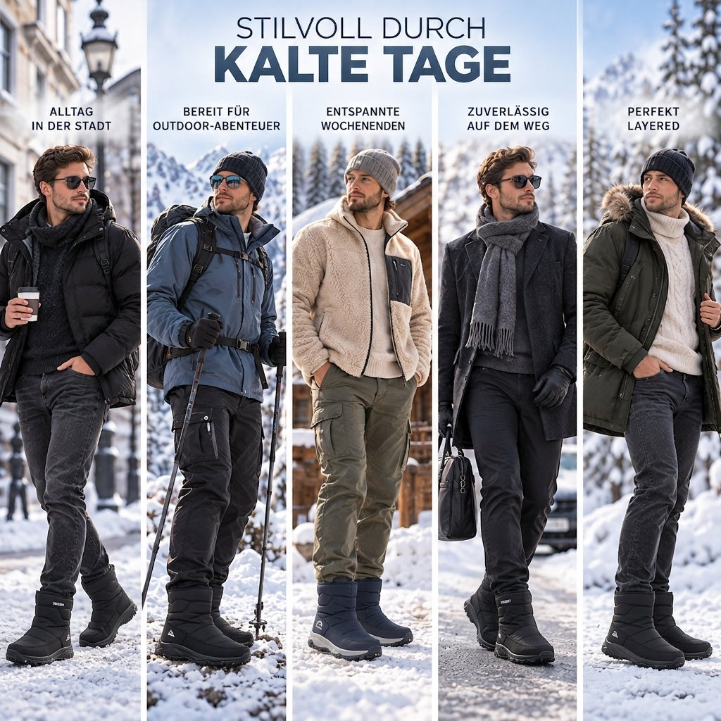 Winterstiefel für Herren Wasserdicht – ThermoStride
