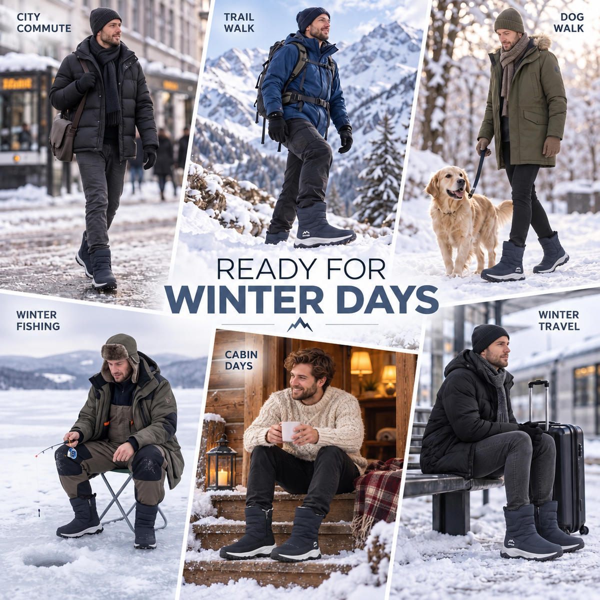 Winterstiefel für Herren Wasserdicht – ThermoStride